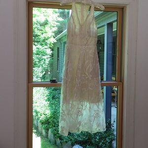 Off-white organza dress